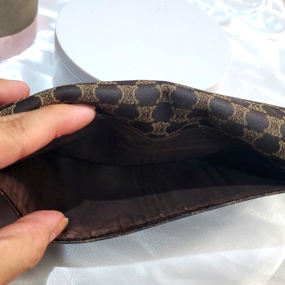 🇮🇹Celine Canvas/Crocodile Leather Long Wallet 🤎🤎🤎 - Picture 5 of 16